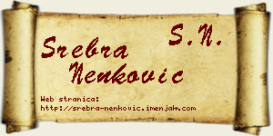Srebra Nenković vizit kartica